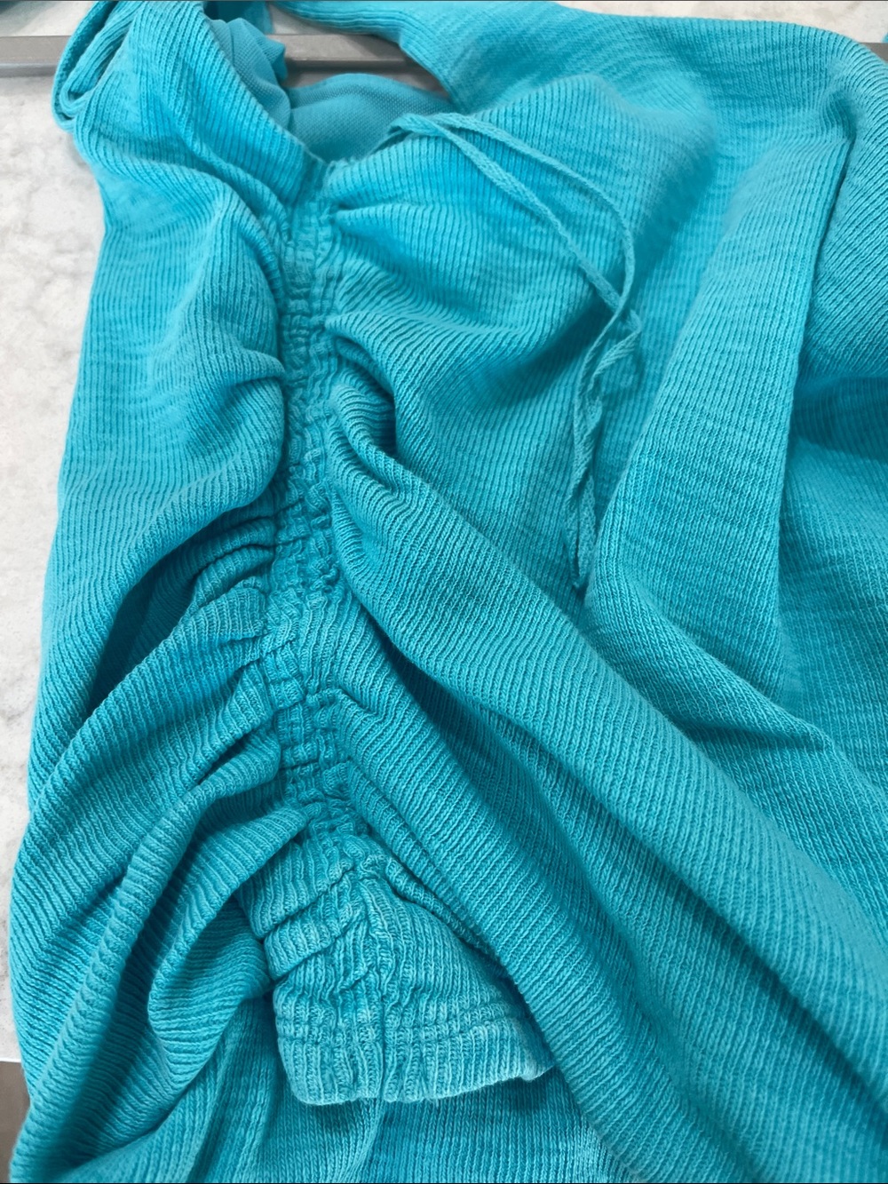 Free People Turquoise Tie-Strap Scoop Neck Tank - Picture 3 of 3